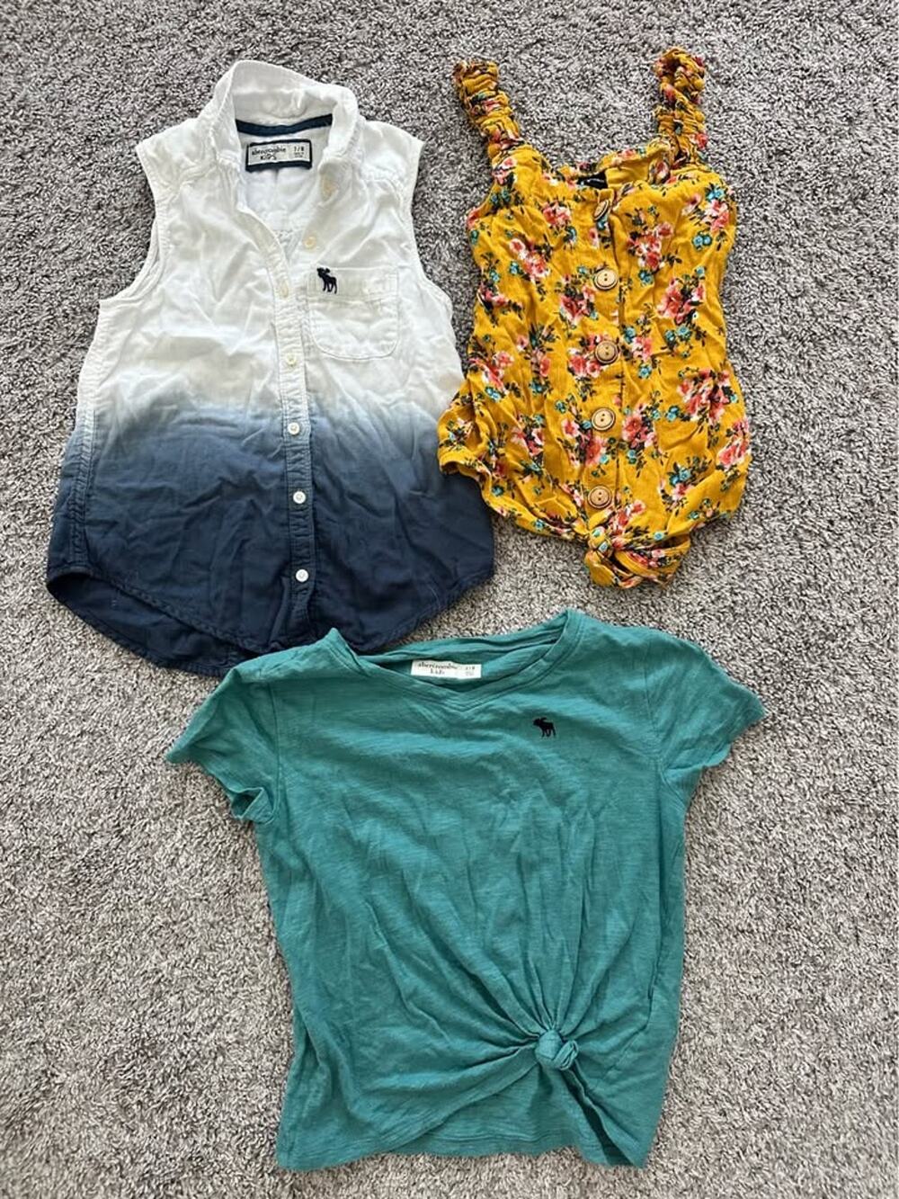 Abercrombie & Fitch and Art Class Girls Size 7/8 3 Piece Top Bundle